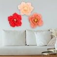 thumbnail image 6 of FRCOLOR 5pcs Paper Flowers Decoration 3D Wall Handicraft Artificial Flowers DIY Craft Supplies, 6 of 8