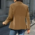 thumbnail image 5 of Yucgh Women's Fashion Elegant Solid Color Long Sleeve Gold Velvet Button Coat, Stylish and Soft Blazer for Office or Casual Wear, Comfortable Fit,XL, 5 of 5