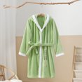 thumbnail image 4 of Bixock Unisex Toddler Robe for Girls Boys Hooded Robe Kids Fleece Bathrobe Children Loungewear Print Cape Absorbent Wearable Indoor Outfit for 0 To 8 Years Fall Winter Sleepwear, 4 of 5