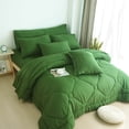 thumbnail image 3 of HIG 8 PCS Modern Comforter Set with Sheets All Season Bed in a Bag, Terracotta, Full Size, 3 of 4