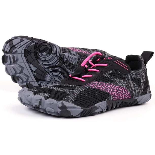 Joomra, zapatillas minimalistas para mujer, para acampar, senderismo, senderismo, entrenamiento, cinta de correr, zapatillas para caminar descalzo, color rojo, talla 11