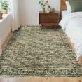 thumbnail image 4 of Garvee 8'x10' Vintage Area Rugs Washable Rugs, Non Slip Low Pile Rug Stain Resistant Contemporary Indoor Soft Carpet for Living Room Bedroom Dining Room, Green, 4 of 8