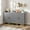 Grey, variant on M optimized Modern Fluted Sideboard with Storage Cabinet, Kitchen Sideboard with Adjustable Shelves, Media Console Buffet Cabinet with Doors for Living Room, Kitchen, Entryway