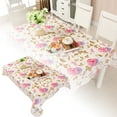 thumbnail image 1 of Table Cloth 137x183cm PEVA Film Composite Tablecloth for Round and Rectangular TV Cabinet Mat Square Coffee Cloth, 1 of 4