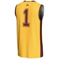 thumbnail image 3 of Unisex GameDay Greats #1 Gold Minnesota Golden Gophers Lightweight Basketball Jersey, 3 of 4