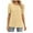 Yellow, variant on IROINNID Summer Blouse For Women Breathable Round-Neck Solid Short Sleeve Tops Blouse Spring