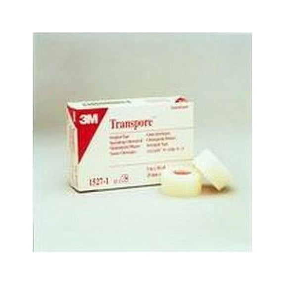 3M Transpore Clear Plastic Tape, 1 X 10 Yards, 1 Roll