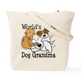 thumbnail image 2 of CafePress - World's Best Dog Gramma Tote Bag - Unisex Canvas Tote Bag, Beige, 1-Piece, 2 of 9