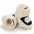 thumbnail image 2 of Zwiiyzr Unisex Baby First Walking Shoes 0-12 Months Infant Snow Booties Winter Toddler Boys Girls Fleece Soft Soled Shoes Booties Black, 2 of 9