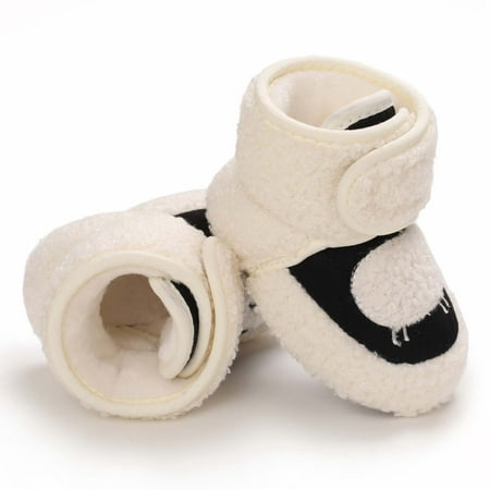 

Christmas Savings SUWHWEA Baby Shoes Winter Toddler Baby Boys Girls Fleece Soft Soled Shoes Toddler Boots Christmas gift on Clearance
