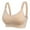 Beige, variant on Nursing Bra Women's Bra Wireless Maternity Seamless Front Buckle Breastfeeding Bra with Pads(Black,XXL)