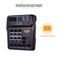thumbnail image 3 of U4 Mezclador de audio portátil de 4 canales BT Consola mezcladora USB con tarjeta de sonido Enchufe Abanopi Consola de mezclado, 3 of 7