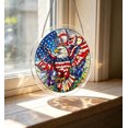 thumbnail image 4 of Patriotic Acrylic Suncatcher Stained Glass Style Window Hanging Ornament Independence Day Memorial Day Home Decor With Chain, 4 of 5