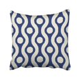 thumbnail image 1 of Funda de almohada ABPHQTO Porcelana Abstracta Azul Indigo y Blanco Ogee Ikat patrón de Lunares 40x40 cm, 1 of 1