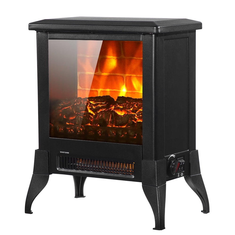 Kepooman Electric Fireplace Stove for Indoor use, 14 inch Portable Freestanding Space Heater With Ntc Temperature Control Knob Kepooman Electric Fireplace Stove for Indoor use, 14 inch Portable Freestanding Space Heater With Ntc Temperature Control Knob