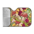 thumbnail image 2 of Bingfone Colored Large Mushrooms And Leaves Car Windshield Sunshade,Sun Foldable Sun Shield Sun Visor For Car - Small, 2 of 8