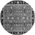 thumbnail image 1 of Ahgly Company Indoor Round Oriental Gray Industrial Area Rugs, 5' Round, 1 of 4