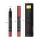 thumbnail image 4 of Juego de 3 lápices labiales y delineador de labios mate, color beige nude, marrón, rojo, malva, delineador de labios en gel vegano, delineador de labios y lápiz labial, resistente al agua y suave, 4 of 5