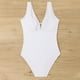 thumbnail image 5 of WILLBEST Trajes de Baño Natacion Mujer Traje de Baño Con Volantes y Cuello En V Con Cordones Para Mujer, 5 of 8