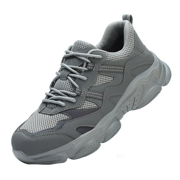 Safety Trainers Men Steel Toe Cap Trainers Non-Slip Safety Shoes Women Lightweight Work Boots Breathable
