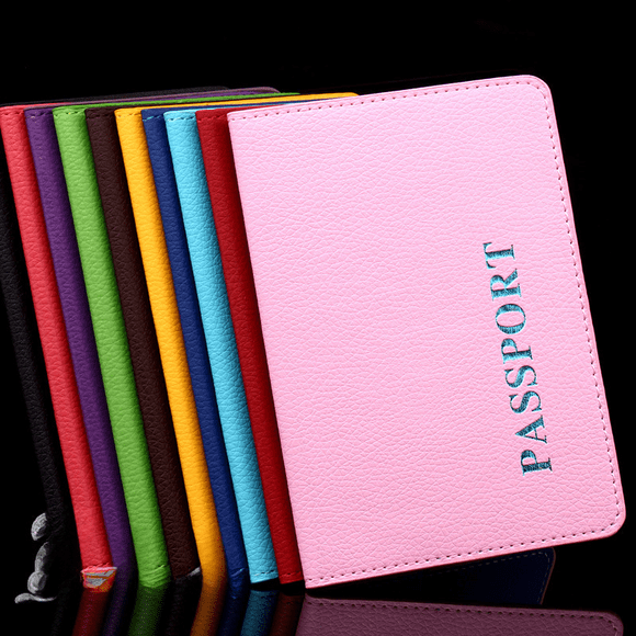 Clip para pasaporte de cuero de PU, funda para pasaporte, clip para pasaporte, clip para boletos de avión