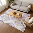 thumbnail image 7 of Addison Rugs Mayfield Premium Machine Washable Transitional Diamonds Lavender Rectangle Rug, 10' X 14' Machine Washable Transitional Diamonds Lavender Oversized Sherpa Throw Blanket, 7 of 7