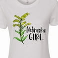thumbnail image 4 of Inktastic Nebraska Girl Goldenrod Flower Women's T-Shirt, 4 of 5