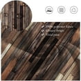 thumbnail image 3 of Stall Rustic Shower Curtain 36"W x 72"L Narrow Size Wood Barn Door Brown 36 Inch Bathroom Decor Vintage Wooden Antique Hardwood Polyester Fabric 7 Pack Plastic Hooks, 3 of 6