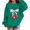 Green, variant on Ruyang Girls Crewneck Sweatshirt Cute Bow Cherry Graphic Long Sleeve Pullover Kids Casual Base Layer Tops Fall Warm Clothes