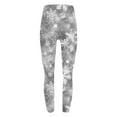 thumbnail image 5 of Jinhomg Christmas Leggings for Women High Waist Xmas Printed Tight Soft Stretch Running Workout Leggings Solid Color Tummy Control Yoga Pants Silver,S, 5 of 6