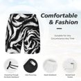 thumbnail image 3 of Logiee Leopard And Zebra 2 Print Men's Swim Trunk,Quick Dry Board Shorts ,Men's Swim Trunks with Compression Liner, Bathing Suits with Pockets-3X-Large, 3 of 6