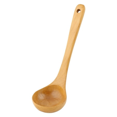 - Household Restaurant Kitchen Tableware Wooden Cooking Soup Ladle Spoon