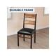 thumbnail image 4 of Elegant 2-person de madera dining set: forrado sillas & angle-design mesa para small spaces, 4 of 6