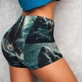 thumbnail image 3 of Picia Wave Ocean Animal Shark Printed Workout Shorts for Women Seamless Scrunch Butt Lifting High Waisted Yoga Gym Booty Running Moisture-wicking Short Pants-Medium, 3 of 9