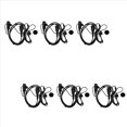thumbnail image 1 of 6X Walkie Talkie Ptt Mic Radio Auricular Auriculares para Icom Ic-F11 Ic-F11S Ic-F31 Sl25 Vx-200 Cobra Hh37St Radio, 1 of 5