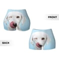 thumbnail image 5 of Picia Puppy Licks Nose Printed Workout Shorts for Women Seamless Scrunch Butt Lifting High Waisted Yoga Gym Booty Running Moisture-wicking Short Pants-Large, 5 of 9