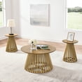 thumbnail image 3 of M optimized Round Coffee Table with Solid Wood Legs Living Room Side Table End Table for Home Office, Load Capacity 330 lbs, 3 of 8