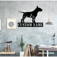 thumbnail image 5 of Craftnamesign Custom FLoral Miniature Bull Terrier Metal Wall Art, Custom Dog Lover Name, 5 of 5