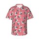 thumbnail image 1 of Balery French Bulldog Face Camisas hawaianas de manga corta para hombre, camisas playeras de corte holgado, camisas de vacaciones con botones,Small, 1 of 7