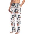 thumbnail image 4 of GZHJMY Penguin Pajama Pants for Men, Lounge Pants Lightweight Men Pajama Bottoms with Drawstring Pockets, Christmas New Year Birthday Gifts, Large, 4 of 6