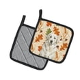 thumbnail image 2 of Caroline's Treasures White Great Pyrenees Heirloom Fall Pair of Pot Holders Pair 7.5x7.5 Quilted Insulated Hot Pads Decorative Kitchen Gift Made in USA, 2 of 7
