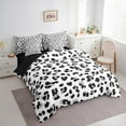 thumbnail image 3 of Manfei Gray Cheetah Print Twin Bedding Sets 7pcs, Wild Animal Bedding Comforter Set, Aesthetic Leopard Print Sheet Sets, Super Cozy Room Decor, 3 of 8