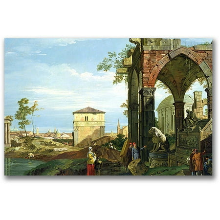 UPC 886511096424 product image for Trademark Fine Art  Capriccio With Motifs From Padua  Canvas Wall Art by Canatel | upcitemdb.com