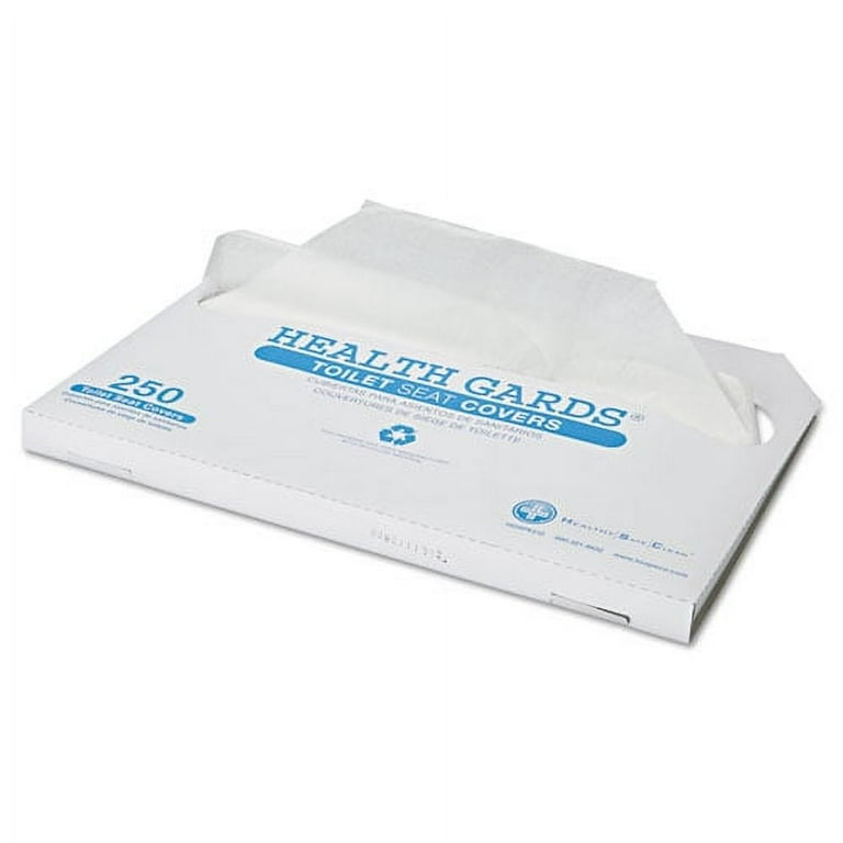 Health Gards Toilet Seat Covers, Half-Fold, 14.25 x 16.5, White, 250/Pack, 4 Packs/Carton Health Gards Toilet Seat Covers, Half-Fold, 14.25 x 16.5, White, 250/Pack, 4 Packs/Carton