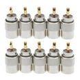 JZROCKER 10 Pcs UHF PL259 Male Solder RF Connector Plugs For RG8X