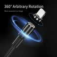 thumbnail image 4 of Essager Cable de carga para teléfono Cable de carga giratorio de 360 ​​grados Capa exterior trenzada, Negro, 1m, Tipo-c Inevent EL5315-05, 4 of 7