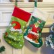 thumbnail image 3 of Calcetines de Navidad divertidos, calcetines verdes, bolsas de regalo, dibujos animados, Papá Noel, árbol de Navidad, colgante, artículos de decoración navideña, 3 of 4