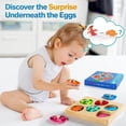 thumbnail image 2 of Rompecabezas Montessori Toy EDUJOY de madera con forma de huevo de dinosaurio de 1 a 2 años, 2 of 7