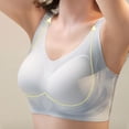 thumbnail image 7 of Women's Large Size Seamless Sports Bra Wireless Lifting Fixed Cup Underwear, Plus Size Gathering Yoga Vest, High Impact Shockproof Bralette, Smooth Breathable Supportive Gym Top, Workout Lingerie, 7 of 7