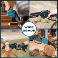 thumbnail image 5 of GPED Mini Chainsaw Cordless 6 & 8 Inch with 2 Battery, Oiler System Mini Power Chain Saw, Handheld Chain Saw With Security Lock, Small Electric Chainsaws For Wood/Trees Cutting, Blue, 5 of 7